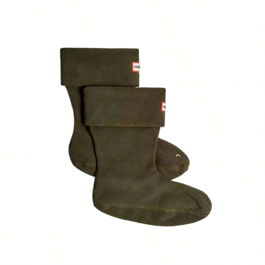 HUNTER Fleece Short - Boot Sock - Green - View 1