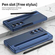 VIETAO Phone Case Compatible With Galaxy Z Fold6 With Built-In S Pen Hinge Protection Screen Protector Ultra-Thin Shockproof Case Compatible With Samsung Z Fold 7 6 5 4 Waterproof Anti-Fall Scratch Resistant - Blue - View 3