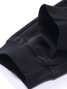 3 Pieces Set PARIS Letter Print Gradient Stripe Joggers Men's Casual Sporty Sweatpants Outdoor Streetwear Lounge Pants - Multicolor - View 4