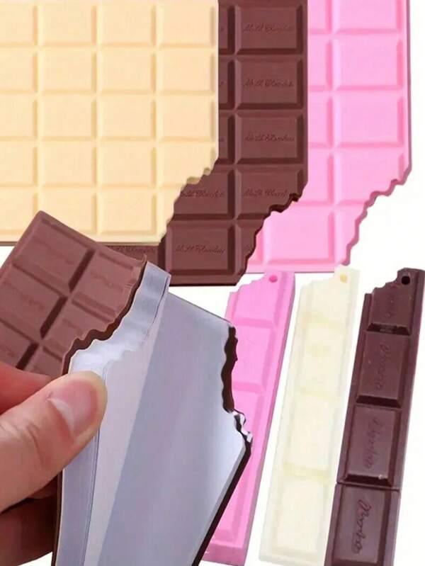 1pc Chocolate Scented Novelty Stationery Notebook, PVC Note Pad, Fun Gift School Supplies, Back To School