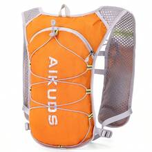 Lightweight Phone Holder Running Vest | Reflective Hi Vis Running Vest For Women & Men | Breathable Running Hydration Vest With Adjustable Straps | Camel Hydration Backpack Water Backpack(Only Backpack Without Bladder) - Orange Only Backpack - View 3