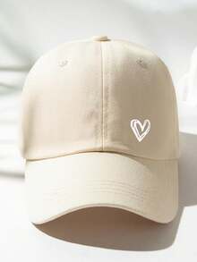 1pc Heart Print Adjustable Baseball Cap, Outdoor Sun Protection Casual Hat For Spring Autumn Travel Beach, For Young Men, Y2K Style,Summer,Holiday - Baseball Cap - View 17