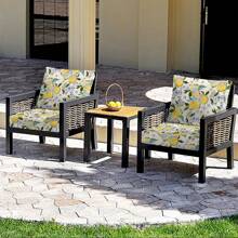 1pc S/M/L Stretch Patio Seat Cushion Cover, Outdoor Sofa Cover For Replacement, Washable Furniture Slipcover