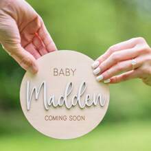 1 Stück Baby kommt bald Ankündigung, Wir sind schwanger Baby Ankündigung Schild, Umstandsmodeankündigung, Baby kommt bald Schild, Soziale Medien Schwangerschaft