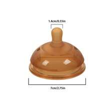 1pc 150ml/180ml/240ml/330ml Silicone Baby Bottle With Handle, Wide Neck Anti-Colic Feeding Bottle, Soft Material, Durable For Daily Use