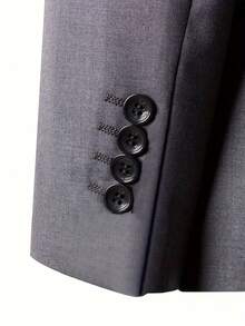 Costum bărbătesc DAROuomo, slim fit, business, din 3 piese, DRV6158 - Gri - Vizualizare 6