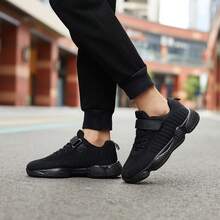 Black Kids Sneakers Girls Boys Shoes Lightweight Tennis Shoes Breathable Fashion Sports Shoes - Black - View 5