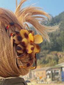 1 pieza Nuevo clip de leopardo de moda para dar volumen al cabello en la parte de atrás de la cabeza, clip de pelo, adorno para el cabello para el Día de San Valentín, pinza de pelo, pinza de cabello, recogedor de cabello