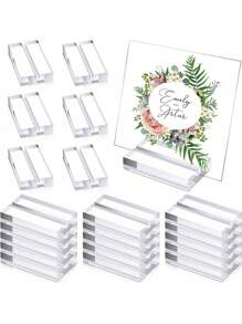 1/2/5/10 Stück Acryl Präsentationskarten Ständer, klarer Acryl Kartenhalter für Tischnummern bei Hochzeiten