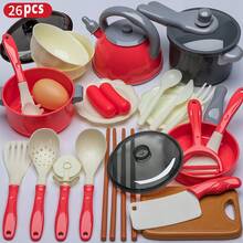 1 套儿童厨房玩具套装，逼真的蔬菜和水果玩具，角色扮演道具，益智玩具，节日礼物