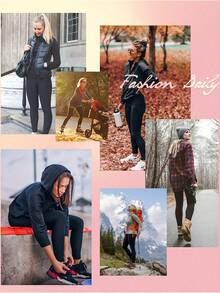 7-Pack Women's Fleece Lined Leggings - Ultra Soft, Stretchy, And Warm Full-Length Yoga Pants - Fleece Lining, Assorted Colors & Sizes - For Winter Hiking, Running, & Activewear - Perfect Gift For Women - Mixed Color-b - View 4