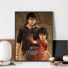 1 pieza Arte de Pared Pósters Sin Marco Vida es Extraña La Tormenta Póster del Juego Sin Marco Club de Kraft Papel Póster Vintage Arte de Pared Pintura Decoración de Dormitorio Estudio Pegatinas