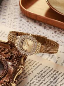 New Arrival, Factory Direct, Japanese Style Lucky Mini Wheat Ear Vintage Women Watches, Minimalist Fresh Women Wristwatch