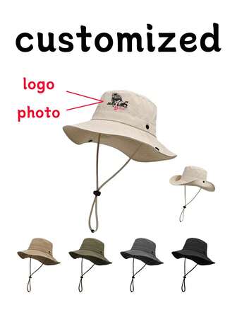 Customized Quick Dry Bucket Hat, Women's Summer Sun Protection Wide Brim Outdoor Hiking Sun Hat, Men's Windproof Camping Sunshade,Durable,Colorful,Cute,Adorable,Funny,Kawaii,Y2K,Stylish,Unisex,Casual,Custom,Personalized,Unique,Customized,Ideal Gifts For Him,Ideal Gifts For Her,Her,Boyfriend,Girlfriend,Family,Friends