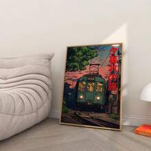 1buc Poză de perete nostalgică Estetică japoneză Imprime pe pânză Picturi Postere asiatice de epocă Decor retro pentru dormitor, sufragerie sau cărucior de bar, cămin, decor de perete Cadou pentru ea fără ramă - Multicolor - Vizualizare 3