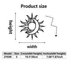 1pc Metal Sun And Moon Themed Wall Art Decor, Iron Crafted Home, Restaurant Decoration, Perfect Accent For Christmas, Personalized Farmhouse, Patio, Porch, Unique Gift Idea For Him/Her, Boyfriend/Girlfriend, Dad, Mom, Family, Friends, Valentine's Day, Children's Day, Father's Day, Graduation, Wedding, Housewarming, Living Room, Bedroom, Office, Family Dinner Gifts Birthday