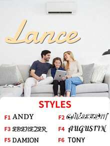1 pieza Letrero con nombre personalizado cortado por láser en madera, decoración de pared personalizada para la familia, decoración personalizada para habitación de bebé, decoración de pared para sala de juegos, letreros con nombre personalizable para habitación de niños, letras para decoración de pared, cartel familiar, carteles personalizados para interior, letrero con nombre personalizado para pared, tamaño: XS/S/M/L/XL, 6 estilos, estilo tradicional, placa decorativa de pared montada para dormitorio de vuelta al colegio - Estilo A - Ver 4