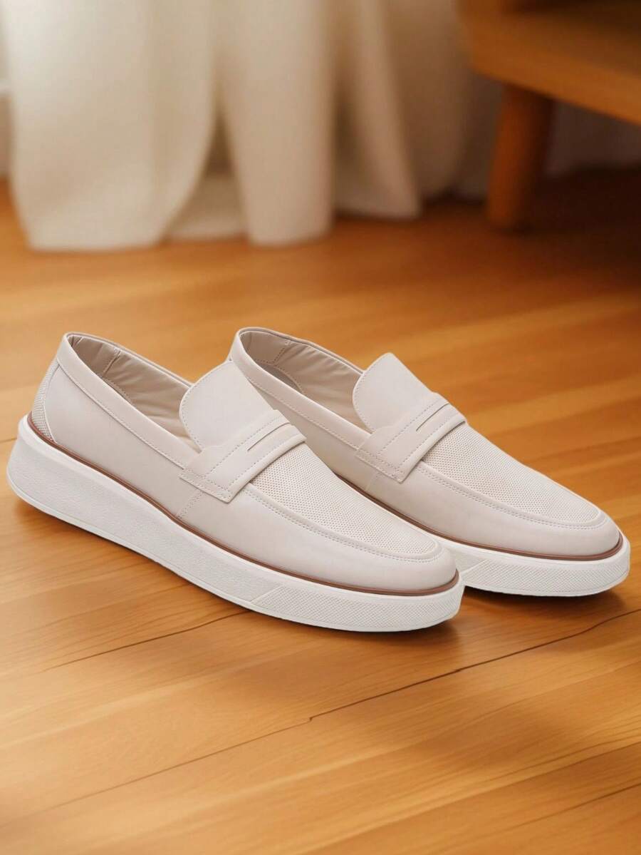 Bertelli Men's Casual Sneakers Bold Designer Comfort Durability - off-white - View 1