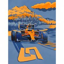 1 件无框墙面艺术海报流行 F1 跑车海报印刷品墙面艺术帆布著名赛道画适合赛车爱好者卧室家居装饰无框复古 - 彩色 - 查看 30