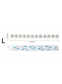 3M 1pc Wall-Mounted Acrylic Necklace Organizer With 12 Hooks, Best Gift For Girls And Women To Store And Display Necklaces, Bracelets, Bangles And Rings Valentine Day Back To School