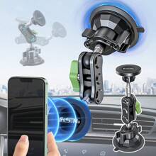 Magnetic Car Phone Holder, Magnetic Car Navigation Suction Cup Mount