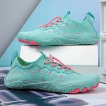 1 Pair Women Outdoor Beach/Water Park Shoes, Soft Bottom Shoes,Anti-Slip, Barefoot, Suitable For Swimming, Fitness, Yoga, Skipping