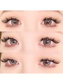 72pcs Winged Fox Style Curly Down Lashes, Cartoon Pop Idol Graphic, Flared Knot-Free 3-Step Natural Lashes For Beginners - B - View 9