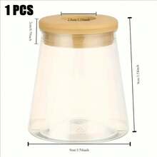 1/3 PCS 时尚透明水产养殖盆 - 多功能室内外透明 ABS 塑料养殖盆式无土种植盆，非常适合家庭装饰和室内园艺，水培花盆 | 现代花瓶 | 透明塑料花盆