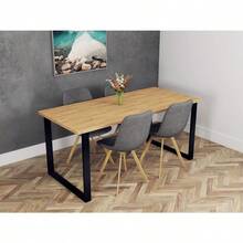 POKAR Tischplatte 25 cm Massiv Schreibtischplatte Bürotischplatte für Schreibtisch tisch Golden Craft Eichen 140 x 80 x 2 5 cm - GoldenEichenCraft1 - Übersicht 6