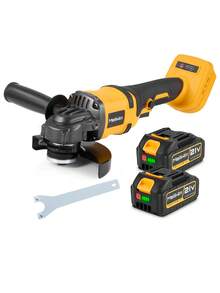 ONEVAN Amoladora angular eléctrica inalámbrica sin escobillas, 2000W, 125mm, herramienta eléctrica de pulido DIY de 6 velocidades - Enchufe EU Tipo C(220-240V) - Ver 1