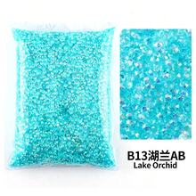 Bán buôn số lượng lớn nhựa Rhinestone thạch màu AB trong suốt AB 2mm, 3mm, 4mm, 5mm, 6mm mặt phẳng nghệ thuật móng tay trang trí quần áo - Nhiều màu - Xem 21