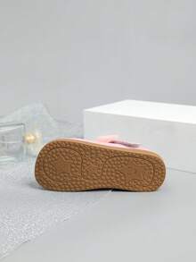 1 Pair Beautiful Girls Bow Flat Shoes, Suitable For Spring & Summer - Pink - View 6