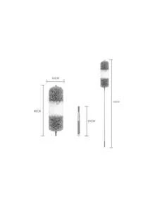 Conjunto de 7/4/3/1 espanadores de microfibra, retráteis, reutilizáveis, flexíveis e laváveis, ideais para limpeza de ventiladores de teto, tetos altos, persianas, móveis e carros. Remoção eletrostática de poeira, cabo telescópico para limpeza de frestas e locais altos. Perfeito para o Halloween, Natal e Dia de Ação de Graças.