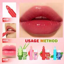 MISS FACTORX 8pcs/Box Color-Changing Lip Balm Set, 4 Flavors, Long-Lasting Waterproof Non-Transfer Formula, Moisturizing Glossy Lip Color, Great Mother's Day & Women's Festival Gift