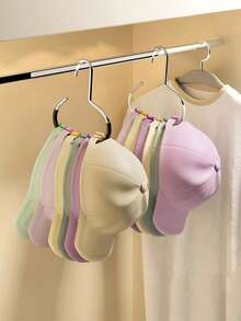 Hat Storage Hook 2pcs/4pcs Stainless Steel And PVC Material Can Store Baseball Caps, Suspenders, Bag - Multicolor - View 4