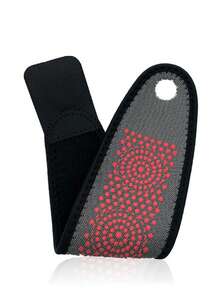 1pc Magnetic Relax Wrist Support Bracers - Compression Warm Wristband For Relax, Hand Accessory - Black - View 5