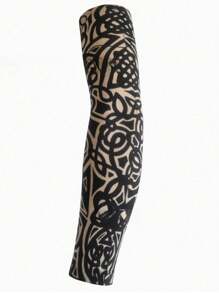 8pcs Tattoo Sleeves - Seamless, Breathable Arm Covers For Cycling & Driving | Sun Protection & Cooling Nylon Fabric Sleeves Cover Arms Fake Tattoo