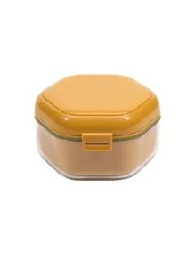 Solid Color Invisible Braces, Orthodontic Retainer Storage Box, Denture Storage And Cleaning Box