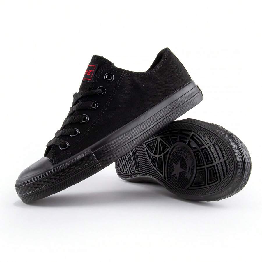 ANDY-Z Women's Canvas Sneaker, Comfortable And Versatile Footwear - Casual Fashion - 黑色 - 查看 1