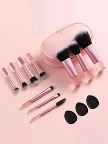 13 Peças Conjunto de Minipincéis de Maquiagem, Pincéis Cosméticos de Tamanho Portátil para Viagem, Opções Multicoloridas, Conjunto de Pincéis, Kit de Pincéis de Maquiagem, Conjunto de Pincéis de Maquiagem, Kit de Maquiagem Completo, Conjunto de Pincéis de Maquiagem, Kit de Maquiagem Completo, Kit de Pincéis, Conjunto de Pincéis de Maquiagem, Conjunto de Presentes de Maquiagem, Conjunto