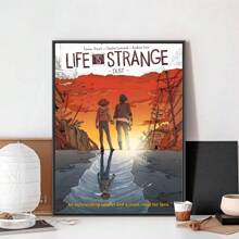 1 pieza Arte de Pared Pósters Sin Marco Vida es Extraña La Tormenta Póster del Juego Sin Marco Club de Kraft Papel Póster Vintage Arte de Pared Pintura Decoración de Dormitorio Estudio Pegatinas