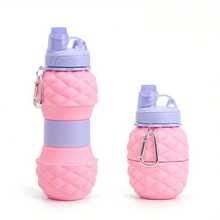 1pc Portable Water Bottle With High Temperature Resistance - Pink - View 3