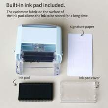 Sellos personalizados - Sellos de dirección, sellos de nombre, sellos de aniversario, regalos para amigos - Sello autoentintado. - Ver 4