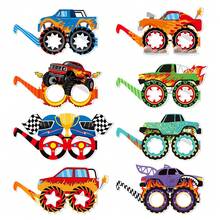Birthday Party Decoration Off-Road Vehicle Birthday Pennant Flag Banner Monster Truck Spiral Hanging Decor,Christmas - 1set/bag - View 15