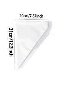 100 pièces Sac à douille jetable triangulaire - pour la décoration de gâteaux, biscuits, cupcakes et dessert DIY, articles de cuisine et nécessités de restaurant