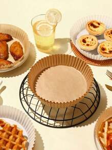100pcs Paper Air Fryer Liners, Non-Stick Baking Paper, Compatible With Most Air Fryers Air Fryer Kitchen Air Fryer Liners Air Fryer Paper Airfryer Air Frier
