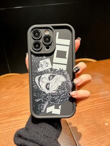 Matte Joker Phone Case Compatible With IPhone 16 15 Pro Max 14 Plus 13 12 11 XS XR X 7 8 SE 2020 2022 Protective Cover - Black - View 1