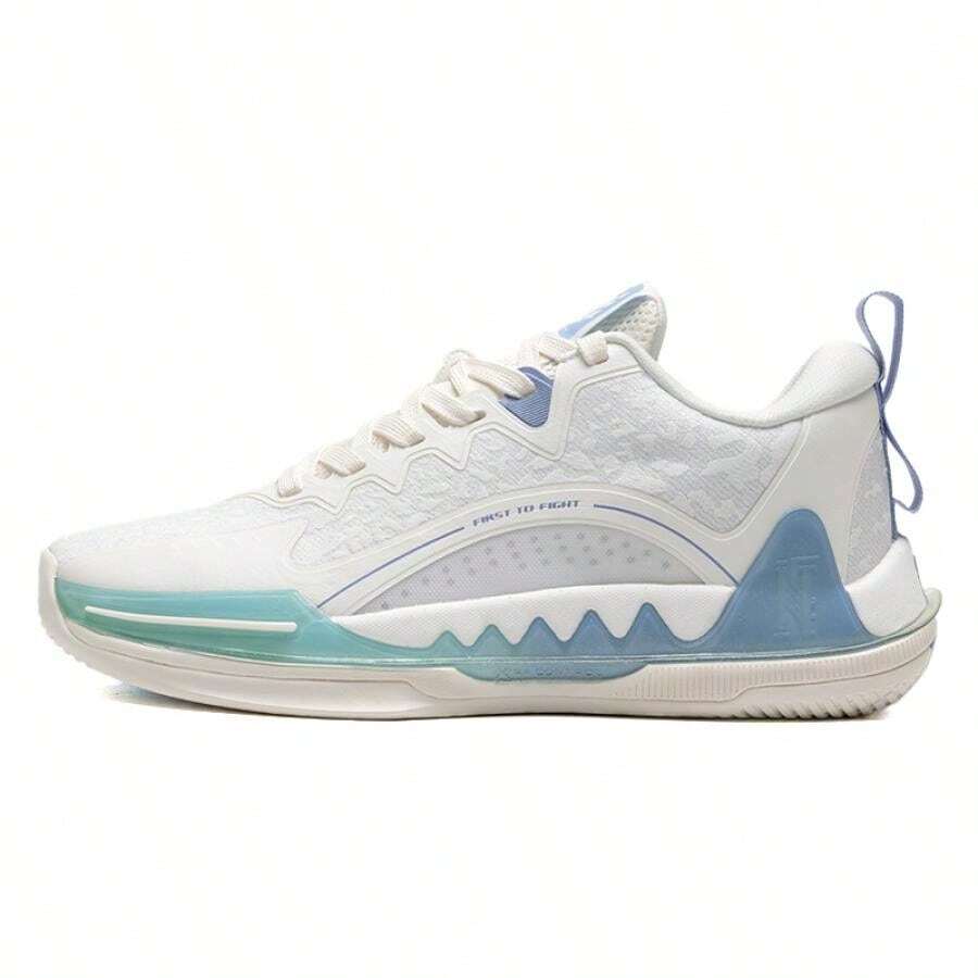 XTEP Near Battle 第一代男士篮球鞋，舒适休闲运动鞋 877119120005 帆白/积云蓝