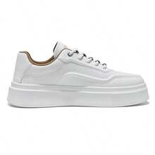 New Breathable Leather Upper Casual Low-Top Sneakers For Men, Fashionable And Versatile Sports Shoes, Spring/Summer