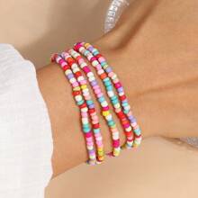 Assorted Boho Style Rainbow Charm Waist Chain Accessories, Versatile For Women Summer Body Chain, Belly Jewelry, Bikini Chains, Jewelry, Waist Belt, Bracelets, Necklace